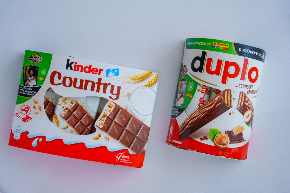 キンダー（Kinder）とデュプロ（duplo）のチョコバーⒸPen＆Voyage