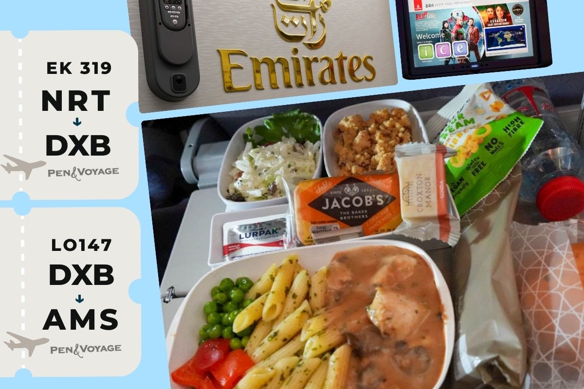 IN THE SKY 【エミレーツ航空搭乗記】成田～ドバイ～アムステルダム [エコノミークラス]　②機内編