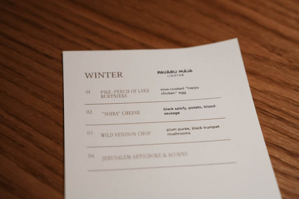 冬の4コースメニューⒸPen&Voyage