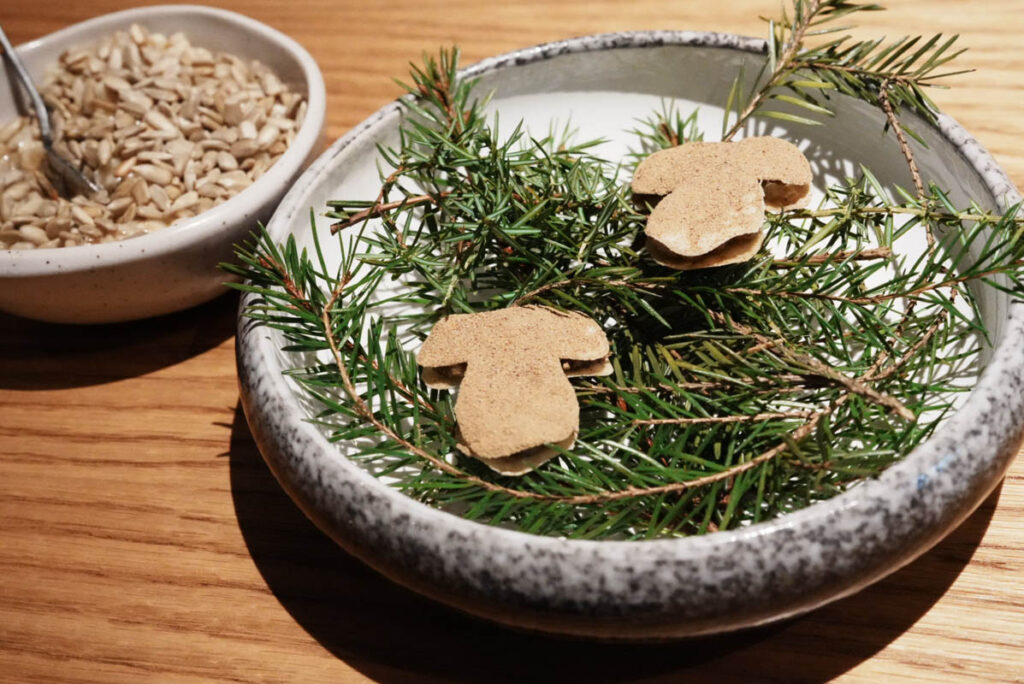 キノコ型の塩味サブレⒸPen&Voyage