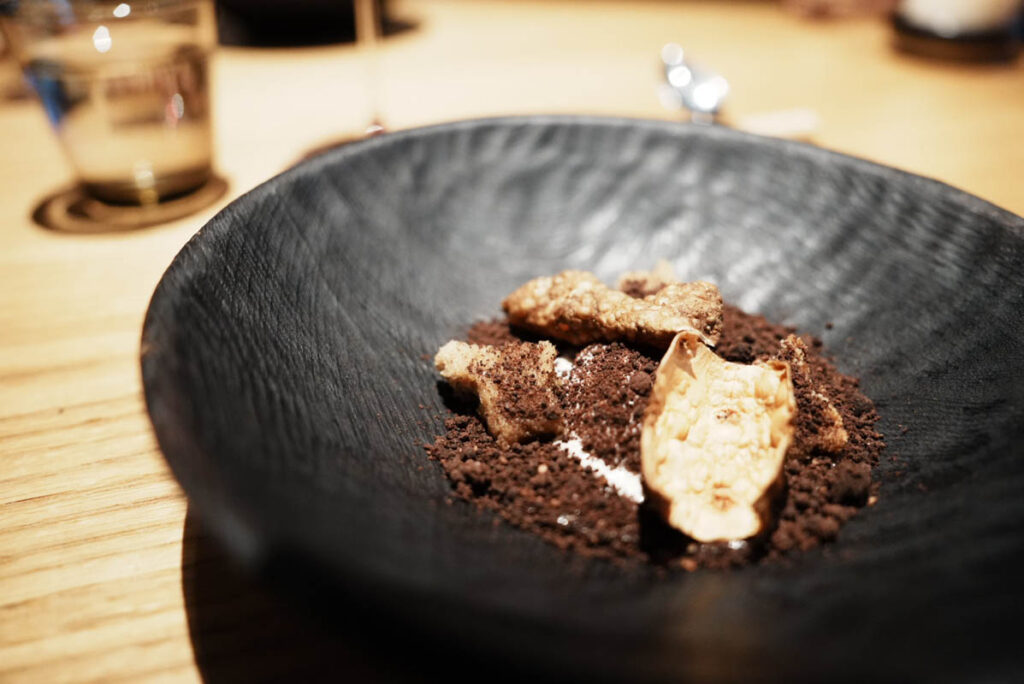 ドングリと菊芋のデザート(Acorns and Jerusalem artichokes)ⒸPen&Voyage