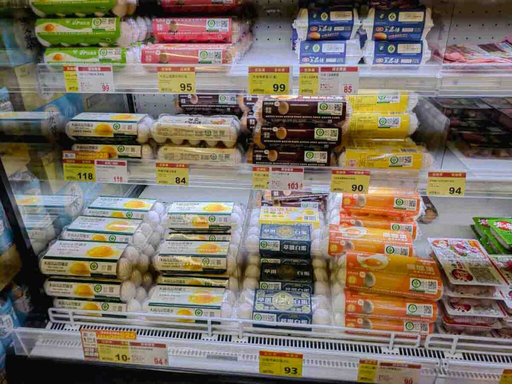 全聯福利中心の卵コーナーⒸPen&Voyage