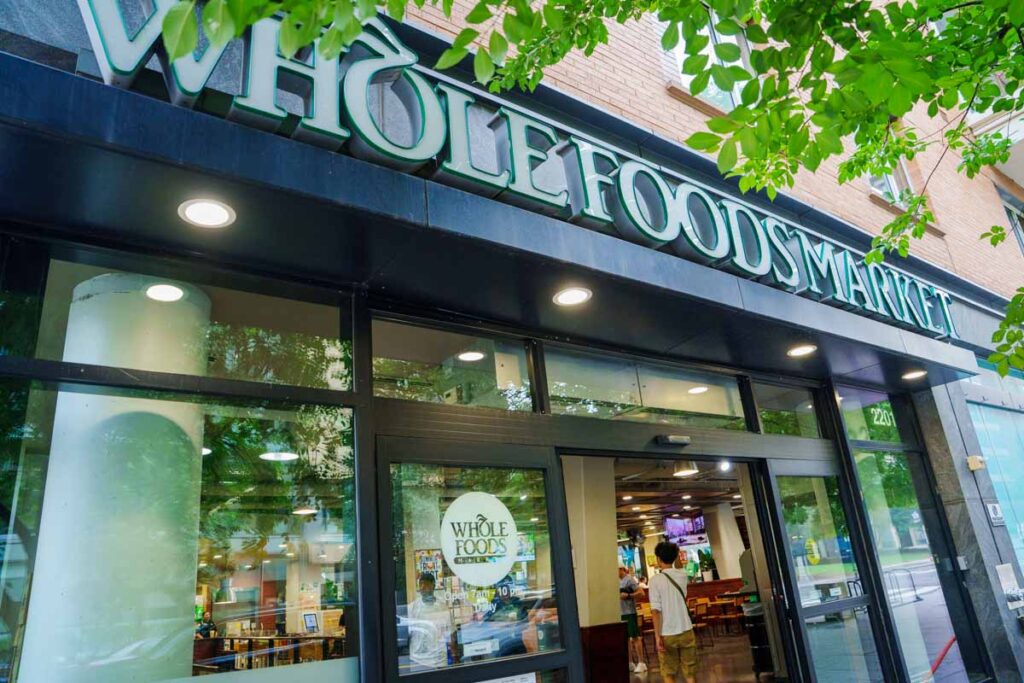 高級スーパー「ホールフーズ（Wholefoods）」