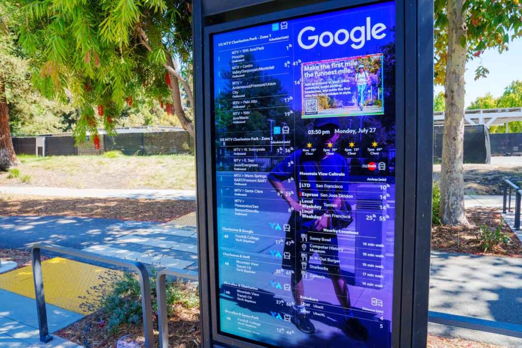 Googleのスマートバス停