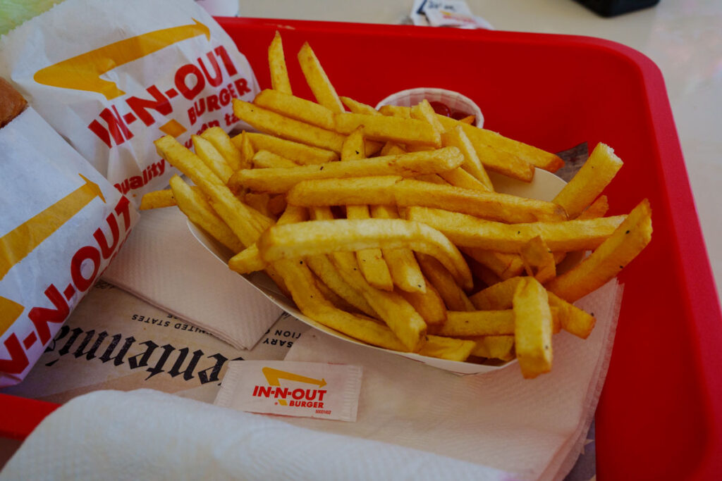 In-N-Outのフレンチフライ